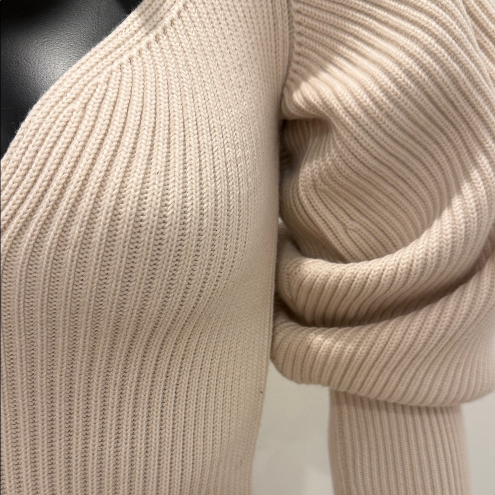 NEW Khaite Carolyn Bessette Style Sculptural Wool Knit Dress XS Bergdorf Goodman - Picture 6 of 16